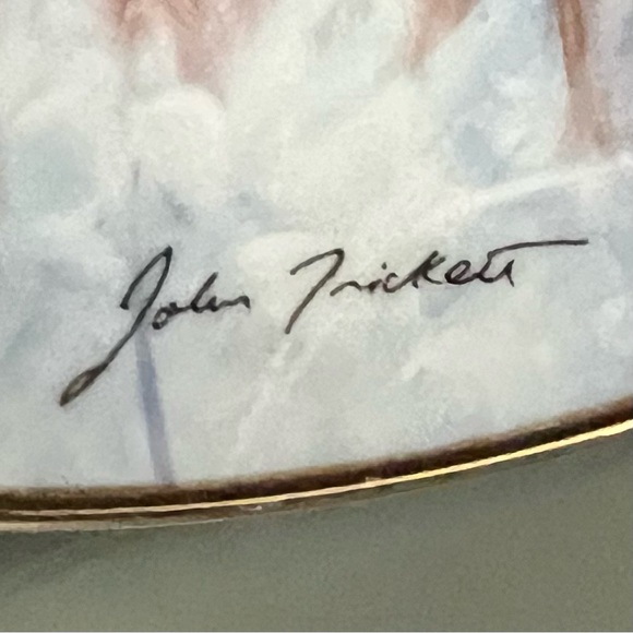 Winter Watch LABRADOR RETRIEVERS Royal Doulton ENGLAND John Trinkett PLATE - Picture 6 of 17